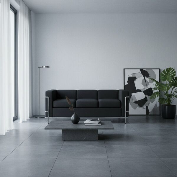 Cassina LC2 Sofa 3 Seats 3D model — styled interior scene