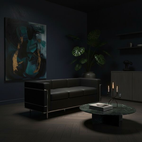 LC2 Sofa 3 Seats 3D Model