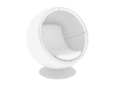 Eero Aarnio Ball Chair Rhino3DMShaded