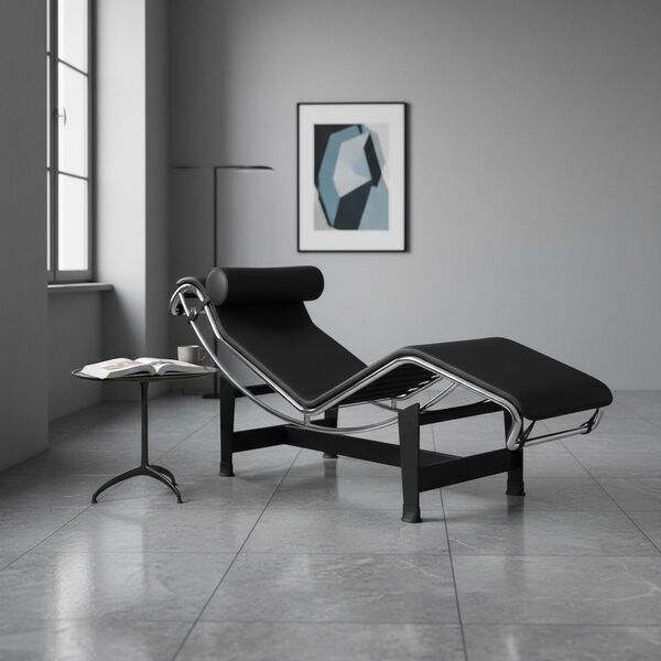 Cassina LC4 Chaise Longue 3D model — styled interior scene