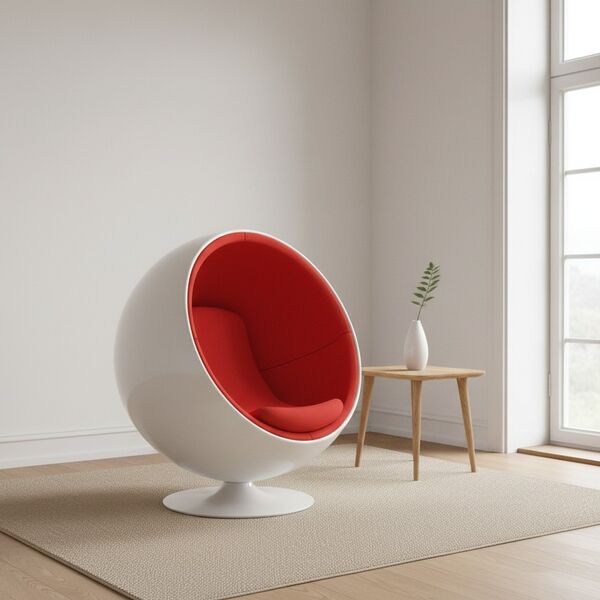 Eero Aarnio Originals Ball Chair 3D model — styled interior scene