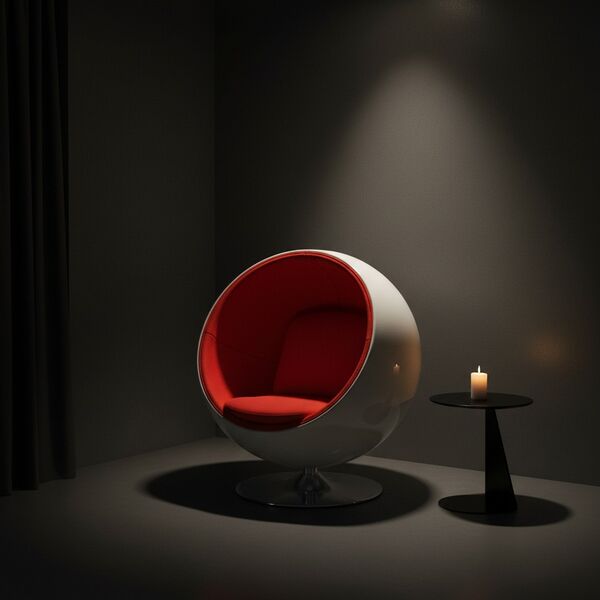 Eero Aarnio Originals Ball Chair 3D model — styled interior scene