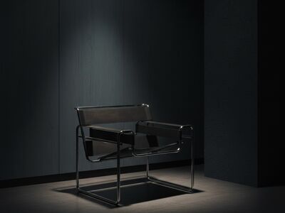 Knoll Wassily Chair by Marcel Breuer — dark luxury interior lifestyle 3D model