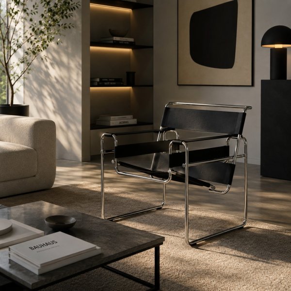 Knoll Wassily Chair 3D model — styled interior scene