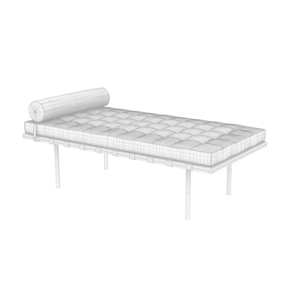 Knoll Barcelona Couch Rhino3DMShaded