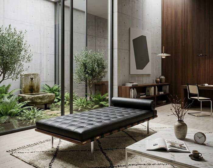 Barcelona Couch 3D Model