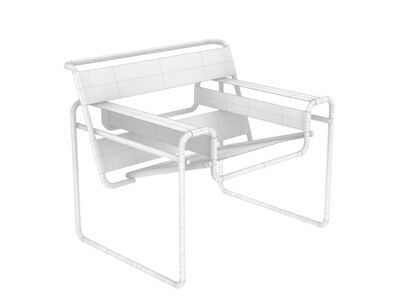 Knoll Wassily Chair Rhino3DMShaded