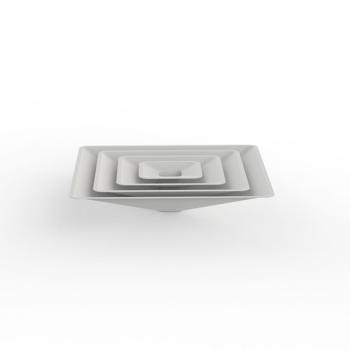 Air Ceiling Plastic Gray Intakes 01 3D Model