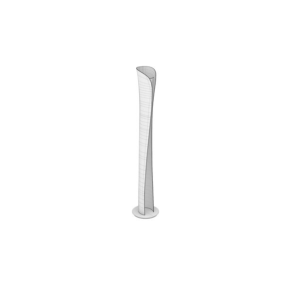 Artemide Cadmo Floor Lamp 3D model — clay shaded view