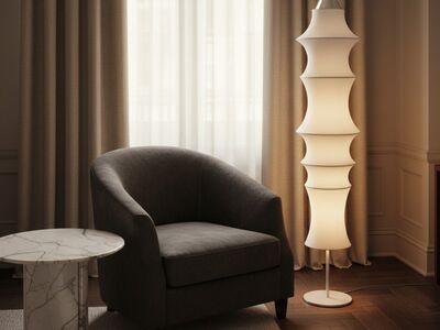 Artemide Falkland Floor Lamp 3D Model Boutique Hotel Suite Interior