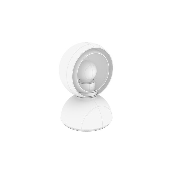 Artemide Eclisse Table Lamp 3D model — clay shaded view