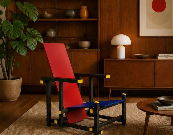 Red & Blue Chair 3D Model