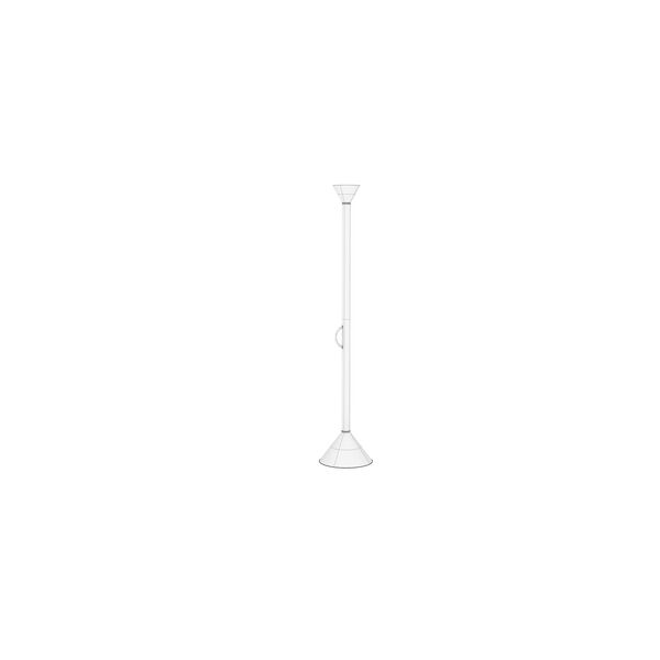 Artemide Callimaco Floor Lamp 3D model — clay shaded view