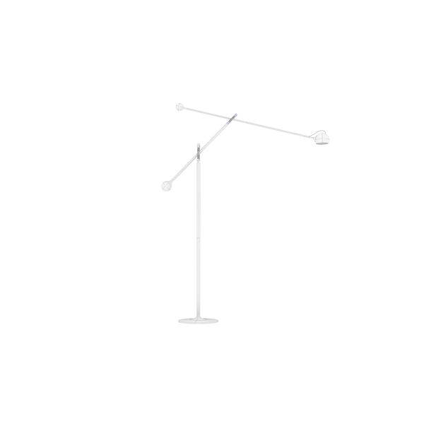 Artemide Ixa Floor Lamp 3D model — clay shaded view
