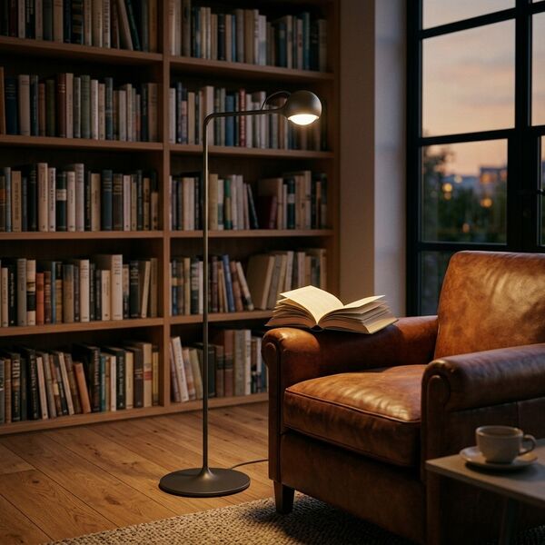 Artemide Ixa Reading Lamp 3D model — styled interior scene