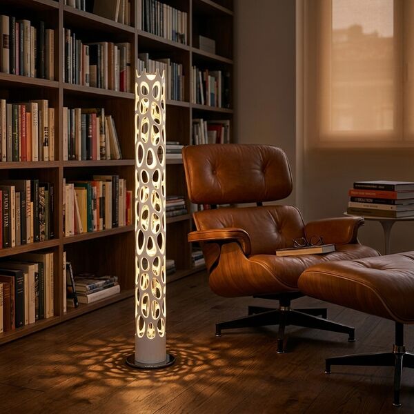 Artemide New Natural Floor Lamp 3D model — styled interior scene