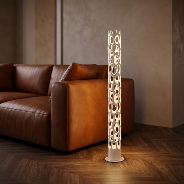 Artemide New Natural Floor Lamp 3D model — styled interior scene