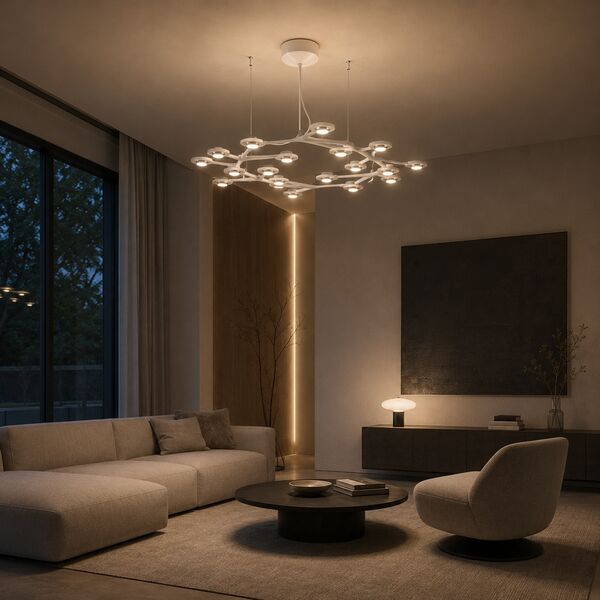 Artemide Net Suspension Lamp Gallery 03 Lounge Corrected 3D Model