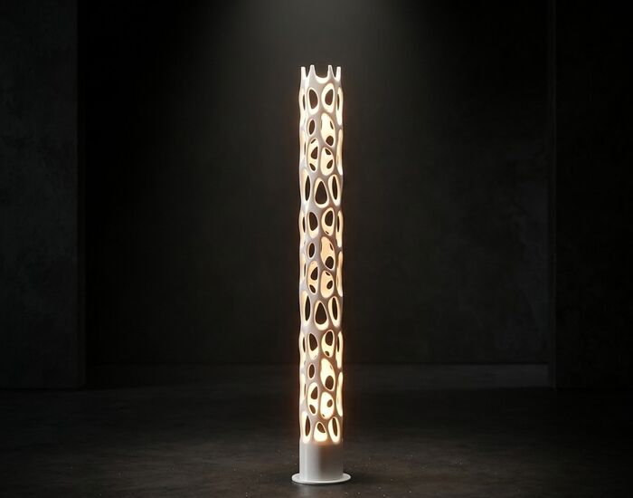 New Natural Floor Lamp 3D Model