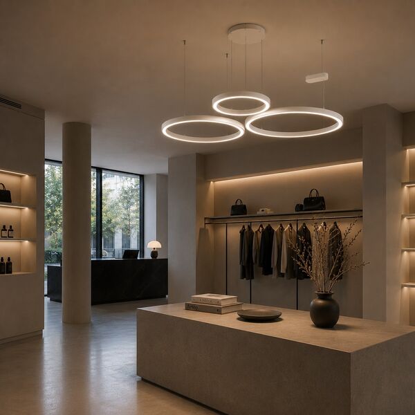Artemide Ripple Suspension Lamp 3D model — styled interior scene