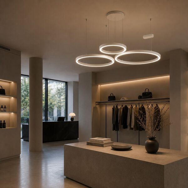 Artemide Ripple Suspension Lamp 3D model — styled interior scene