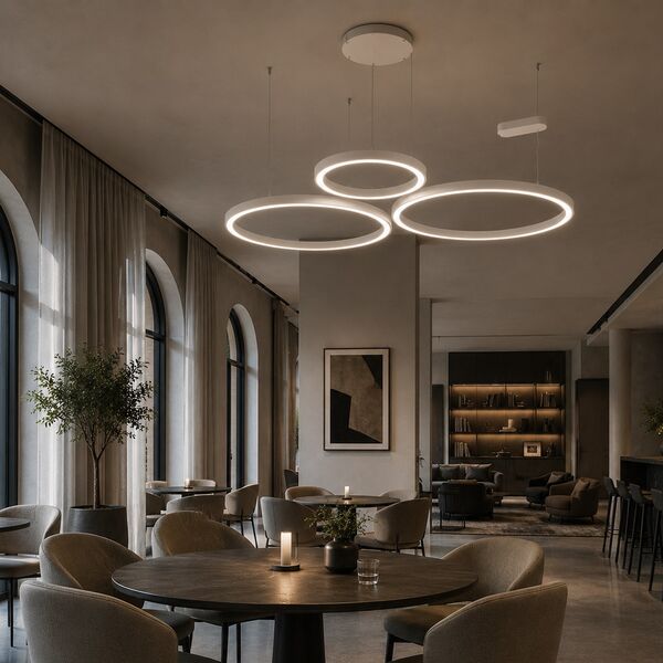 Artemide Ripple Suspension Lamp 3D model — styled interior scene