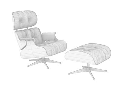 Eams Lounge Chair Ottoman Rhino3DMShaded.jpg