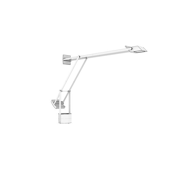 Artemide Tizio LED 3D model — clay shaded view