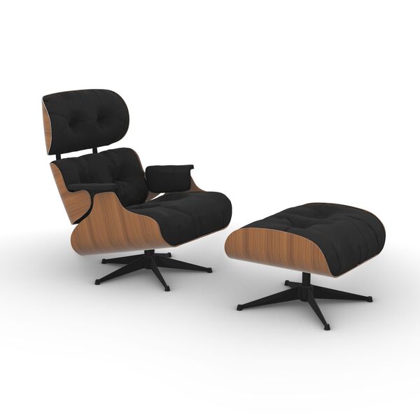 Herman Miller Eames Lounge Chair & Ottoman 3D model — studio render