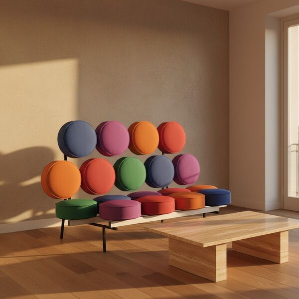 Herman Miller Nelson Marshmallow Sofa 3D model — styled interior scene