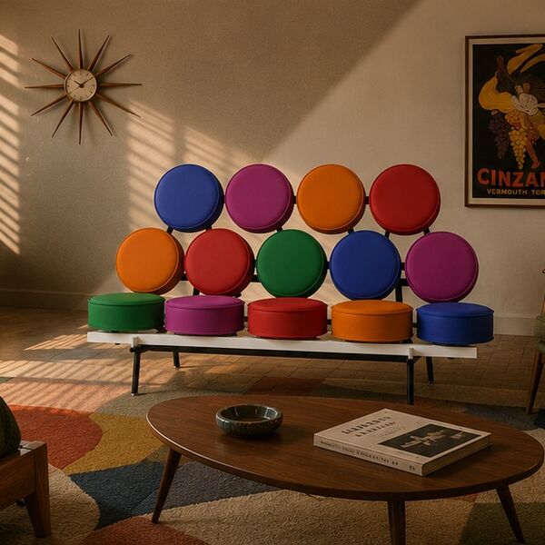 Herman Miller Nelson Marshmallow Sofa 3D model — styled interior scene