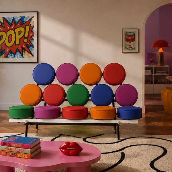 Herman Miller Nelson Marshmallow Sofa 3D model — styled interior scene