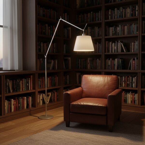 Artemide Tolomeo Mega Floor Lamp 3D model — styled interior scene