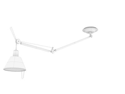 Artemide Tolomeo Suspension Lamp Decentered sv