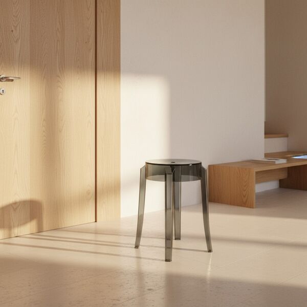 Kartell Charles Ghost 46 Stool 3D model — styled interior scene