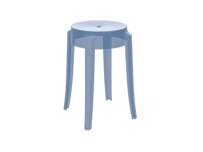 Kartell Charles Ghost 46 Stool RhinoRender