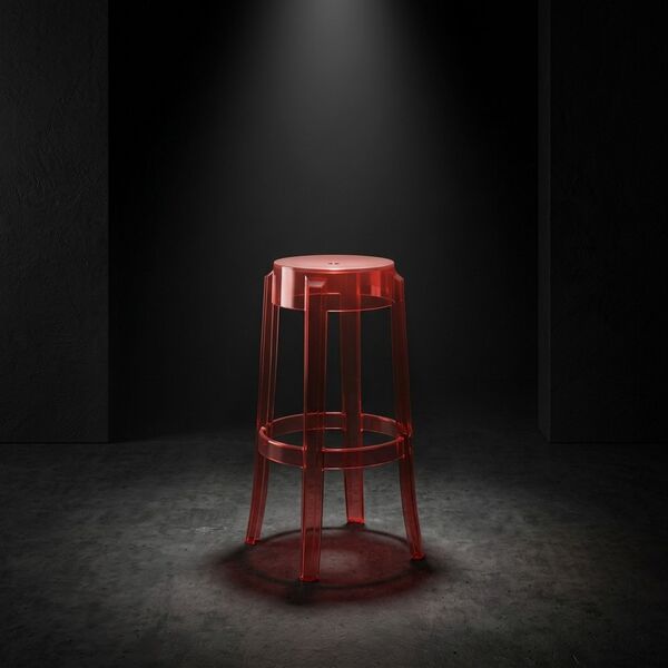Kartell Charles Ghost 75 Stool 3D model — product view