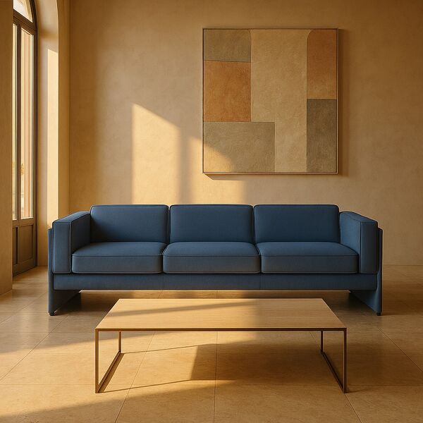 Cassina 405 Duc Sofa 3D model — styled interior scene