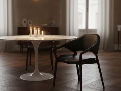 Cassina Ico Chair 3D Model Refined Dining Room Interior