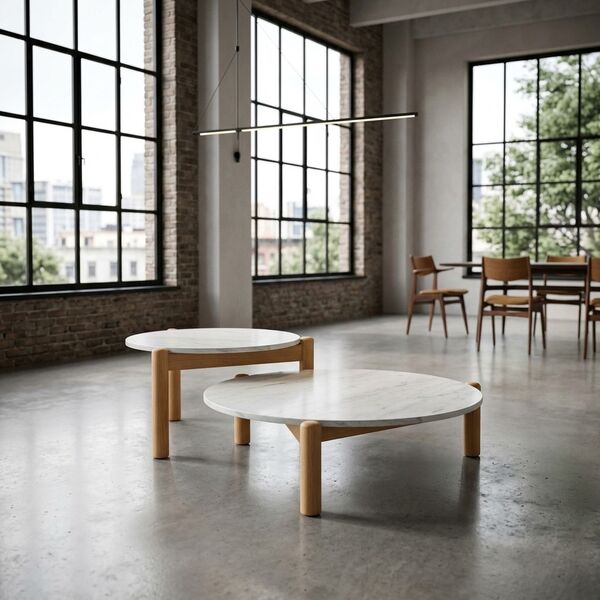 Cassina Table a Plateau Interchangeable 3D model — studio render