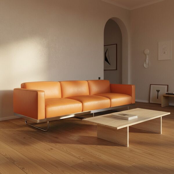 Cassina 5 Canape appartement Le Corbusier Sofa 3D model — styled interior scene