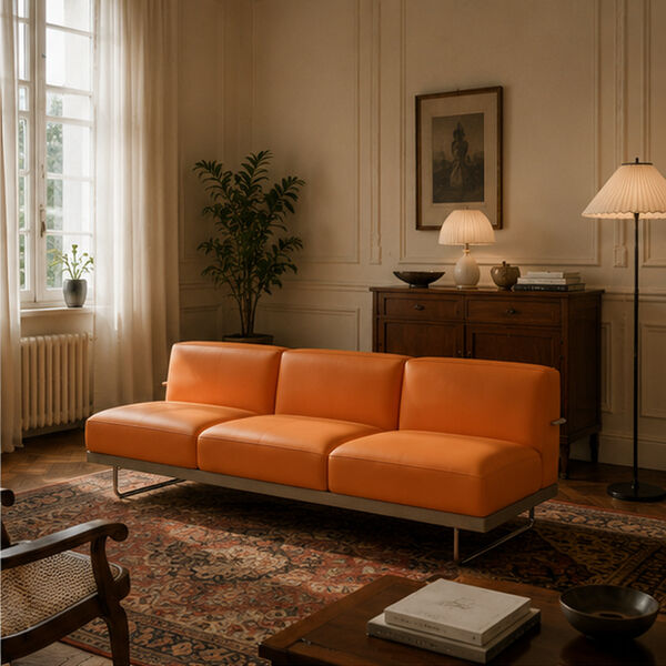 Cassina 5 Canape appartement Le Corbusier Sofa 3D model — styled interior scene