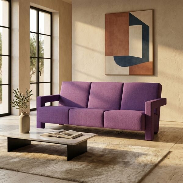 Cassina 637 Utrecht Sofa 3 Seats 3D model — styled interior scene