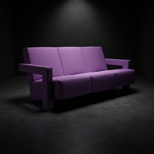 Cassina 637 Utrecht Sofa 3 Seats 3D model — product view