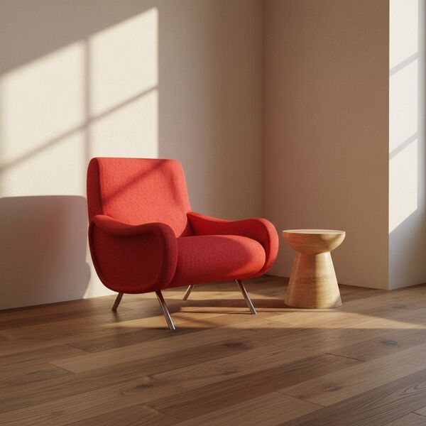 Cassina 720 Lady Armchair 3D model — styled interior scene