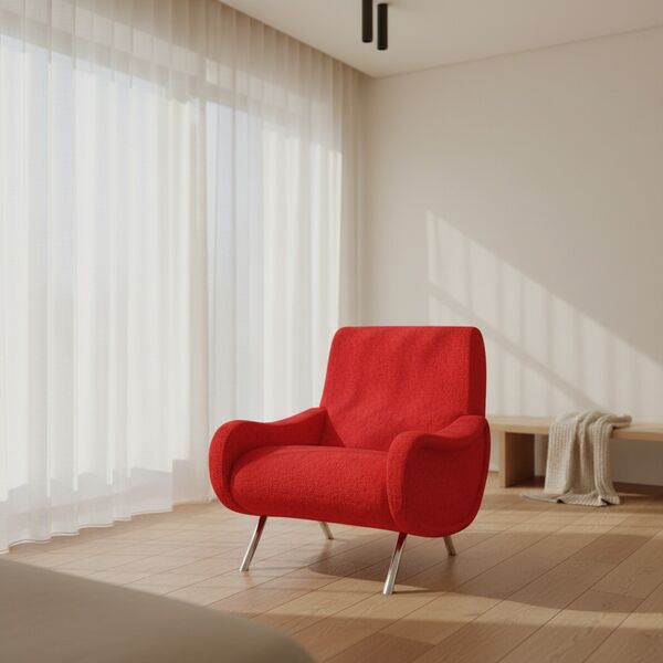 Cassina 720 Lady Armchair 3D model — styled interior scene