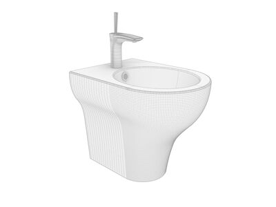 Olympia Ceramica Clear Bidet Rhino3DMShaded