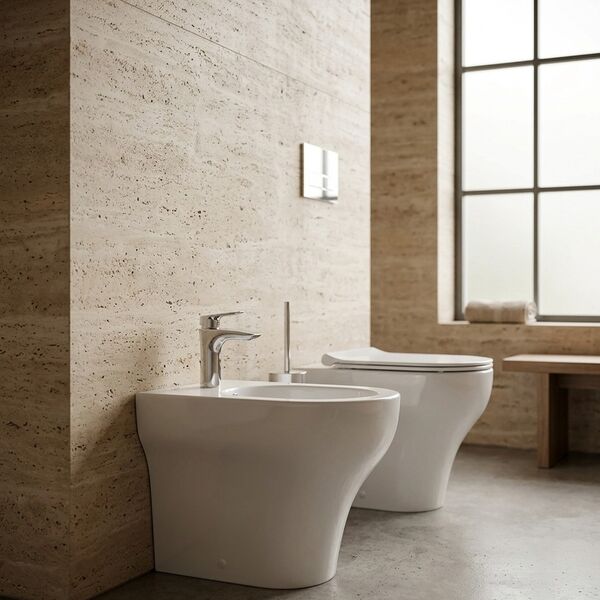 Olympia Ceramica Clear Bidet 3D model — styled interior scene