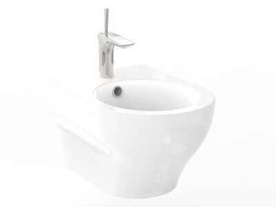 Olympia Ceramic Clear Wall Hung Bidet 3D Model