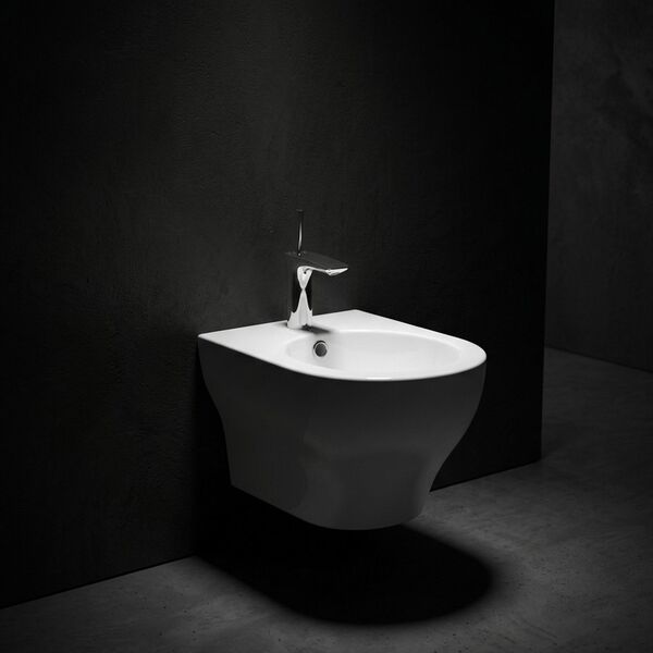 Olympia Ceramica Olympia Ceramic Clear Wall Hung Bidet 3D model — styled interior scene